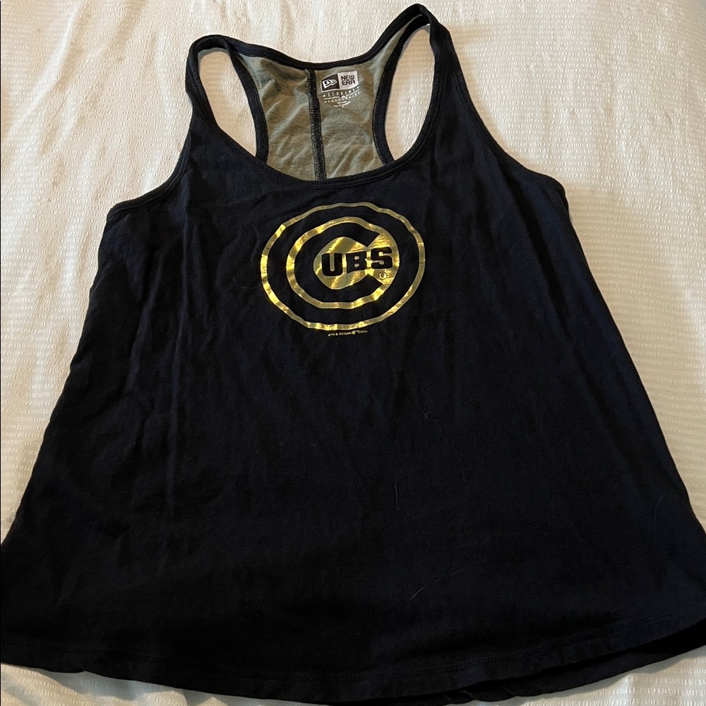 New Era Women's Black Chicago Cubs Racerback Tank